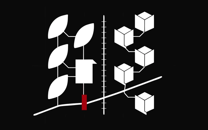 Abstract MCP bus connecting content and commerce operations through an explicit write gate